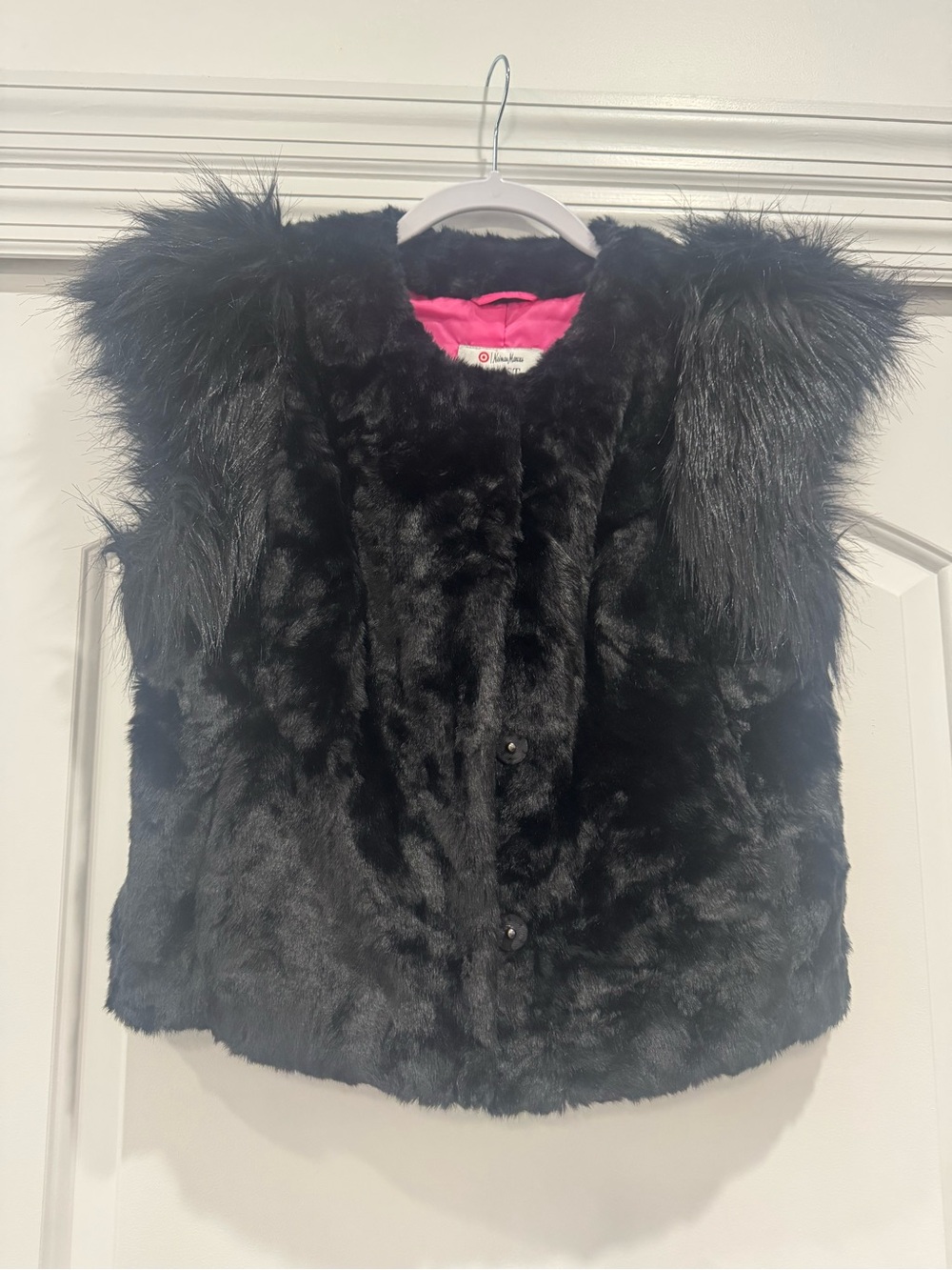 Skaist Taylor Neiman Marcus Black Fur Vest
